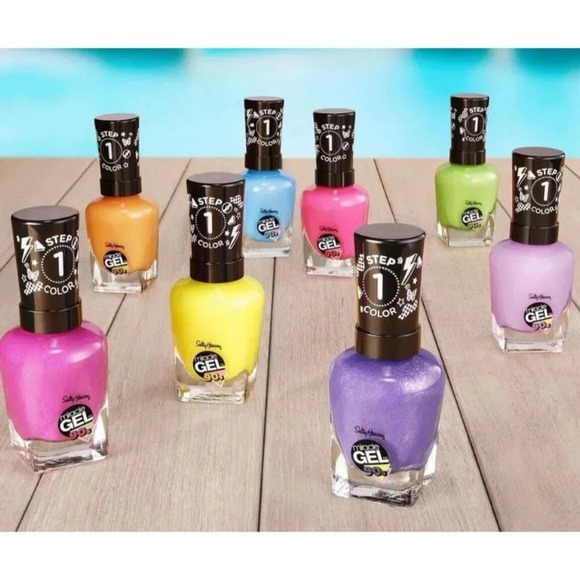 Sally Hansen Totally 90’s Collection Miracle Gel Nail Polishes & Caboodle New - Picture 6 of 6